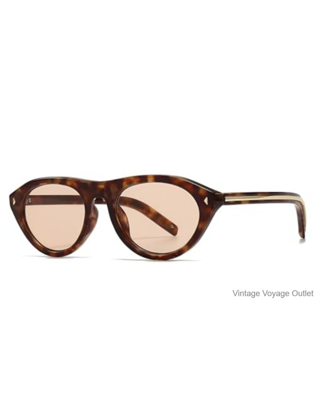 Oval Cat Eye Sunglasses UV400 Retro Vintage Y2K Narrow Cateye